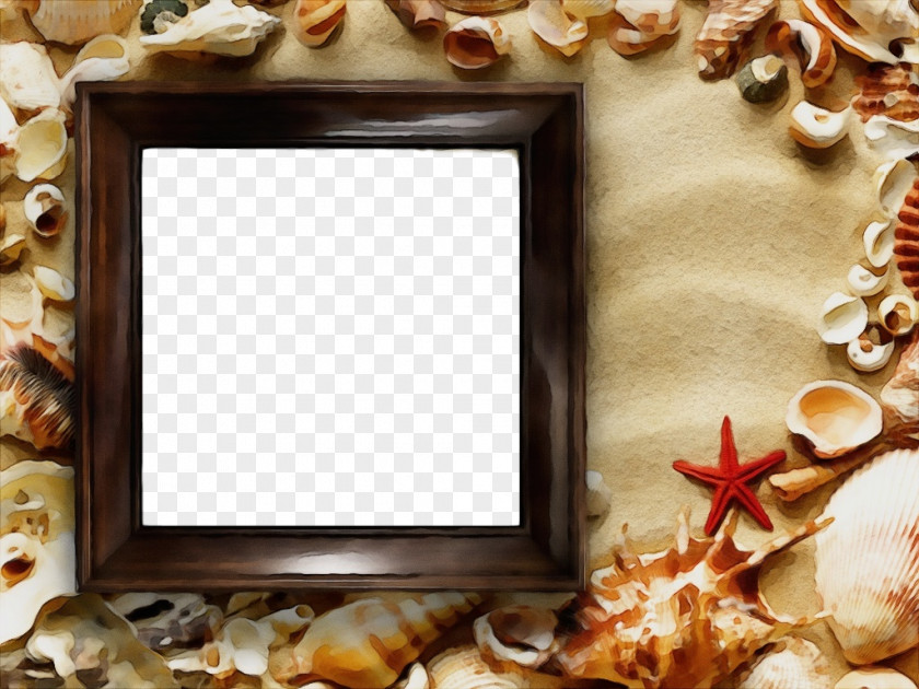 Mirror Natural Material Picture Frame PNG