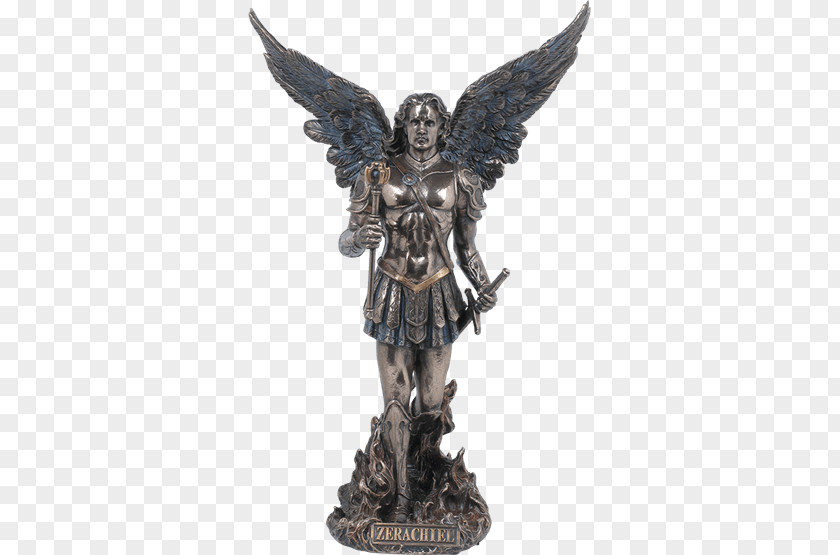 Angel Michael Bronze Sculpture Gabriel Figurine Zadkiel PNG