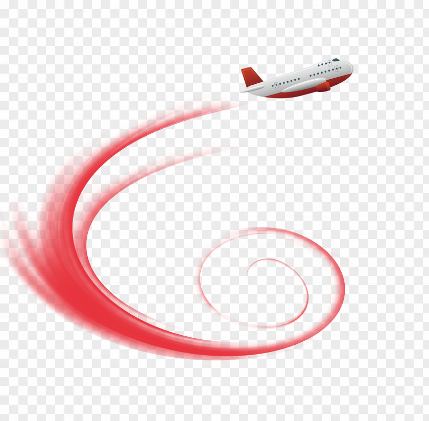 Fly Flying Free Material Red Line Designer PNG