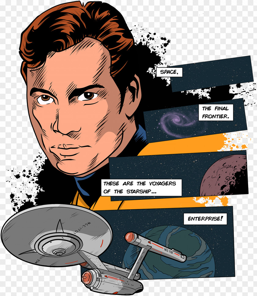 James T Kirk Fan Art T-shirt PNG