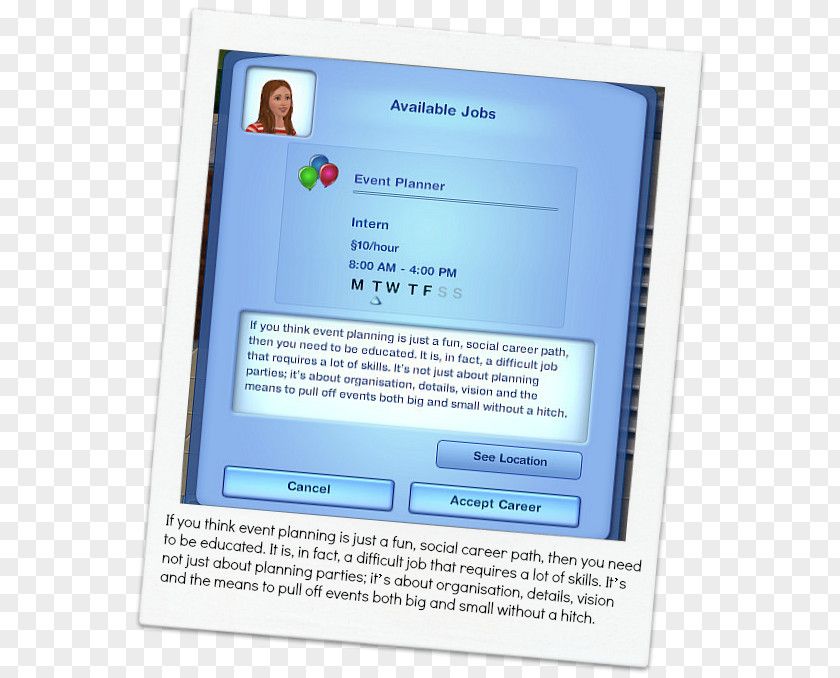 Missy The Sims 3 4 Computer Program Mod Careers: Florist PNG
