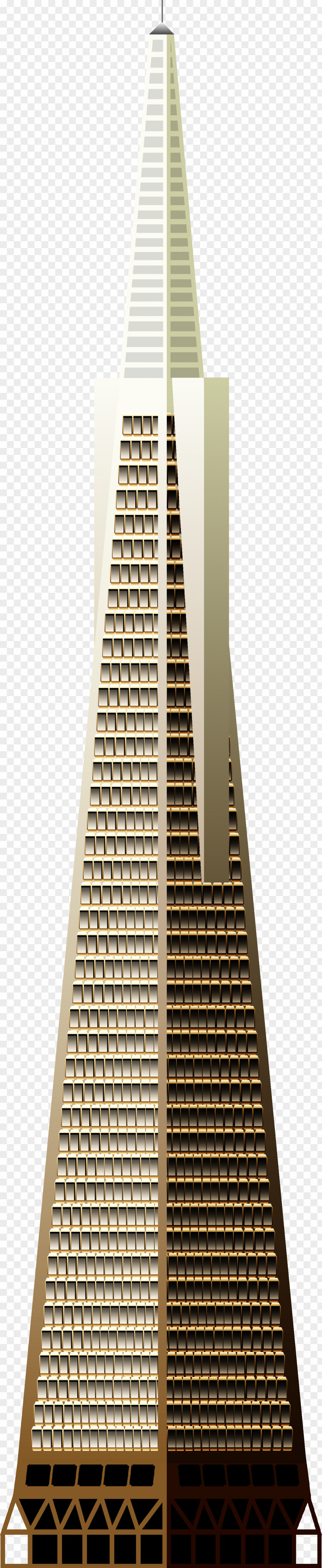 Pyramid Transamerica Coit Tower Building Skyscraper Drawing PNG