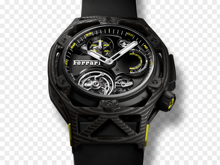 Yellow Banner Sale Watch Tourbillon Baselworld Ferrari Chronograph PNG