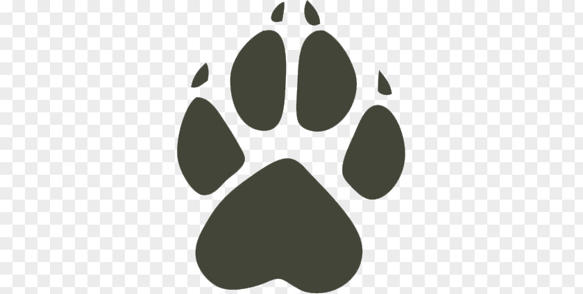 Bear Paw Sticker Stencil Pattern PNG