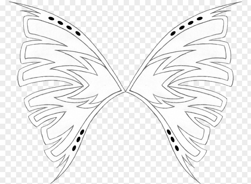 Butterfly Brush-footed Butterflies Symmetry Pattern Line Art PNG