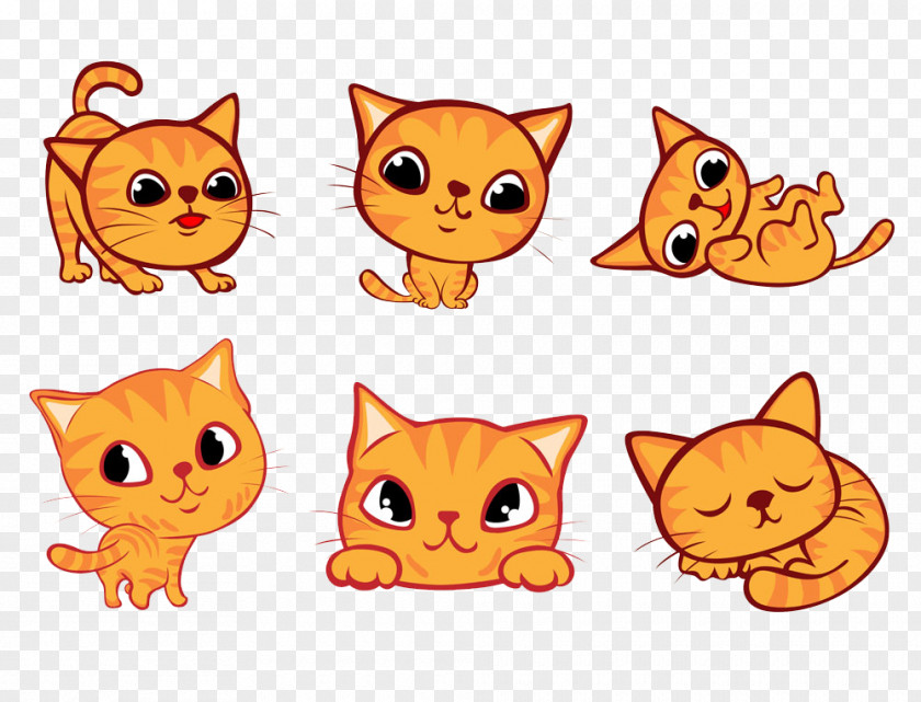 Cute Cat Cartoon Pet Clip Art PNG