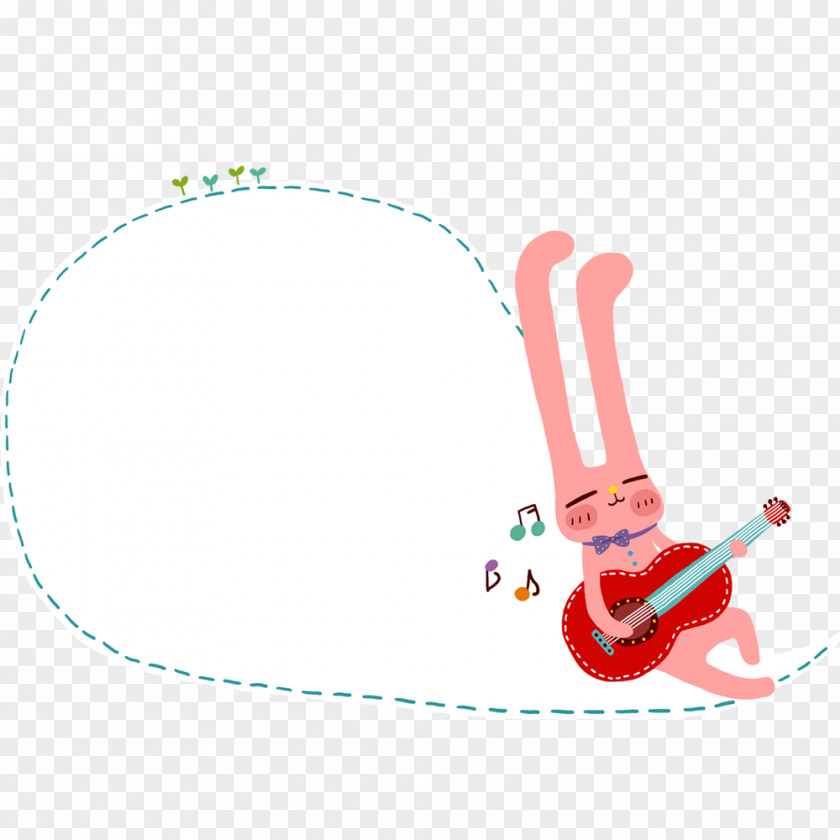 Playing The Guitar Rabbit Bugs Bunny Illustration PNG