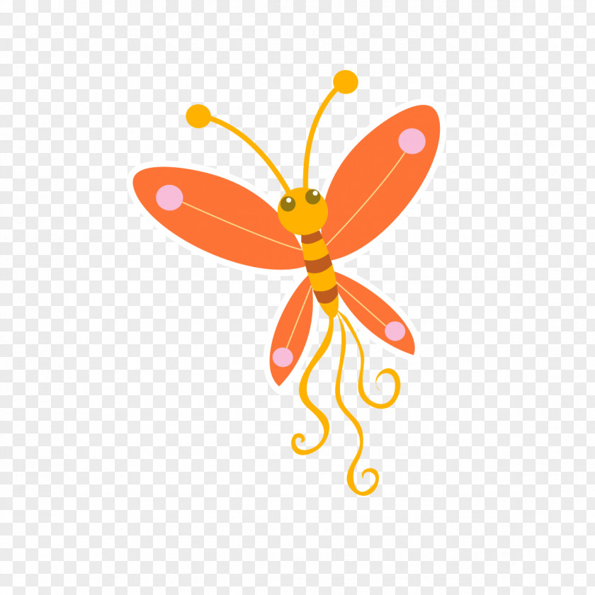 Red Dragonfly Butterfly Insect Clip Art PNG