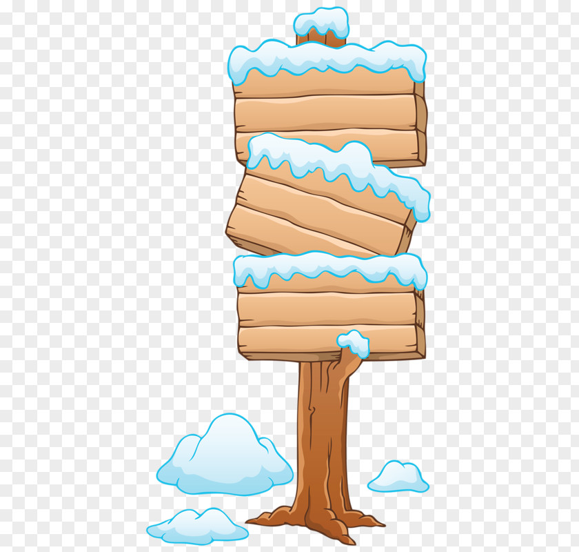 Snow Wooden Signage Royalty-free Clip Art PNG