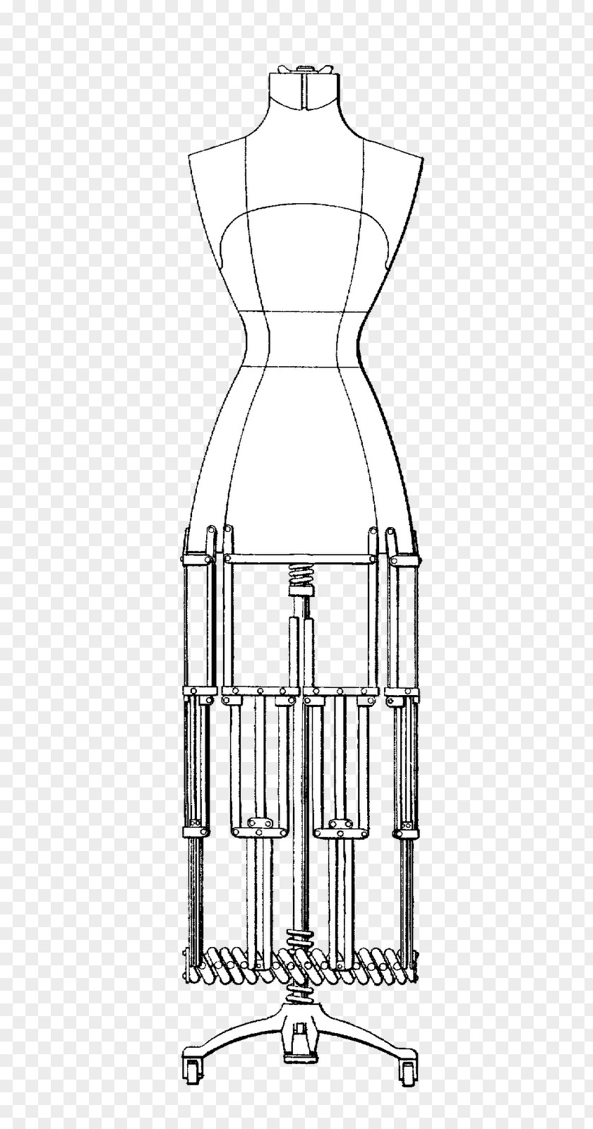 Dressform Dress Line Art Symmetry PNG