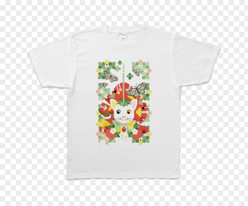 Fairy Tale Mushroom Cat T-shirt 暑中見舞い Pattern PNG
