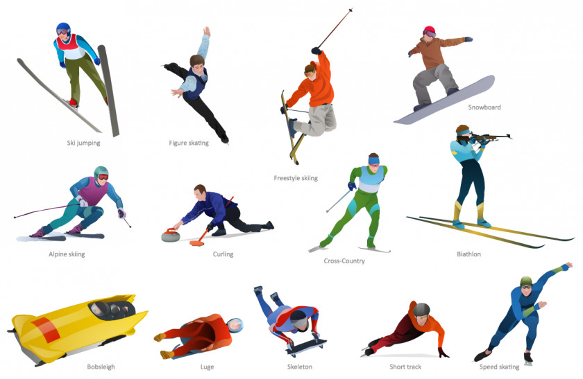 Olympics Cliparts Winter Olympic Games Sport Snowboarding Skiing Clip Art PNG