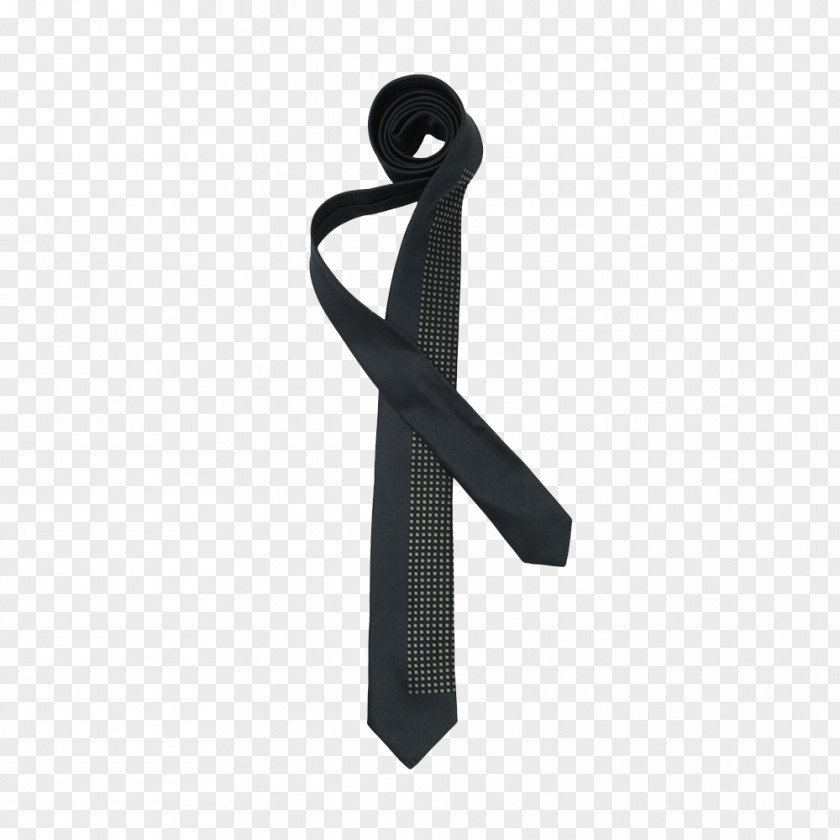 Prada Dot Print Tie Black Necktie Grey PNG