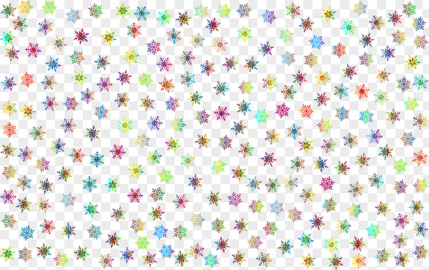 Snowflake Color Pattern PNG
