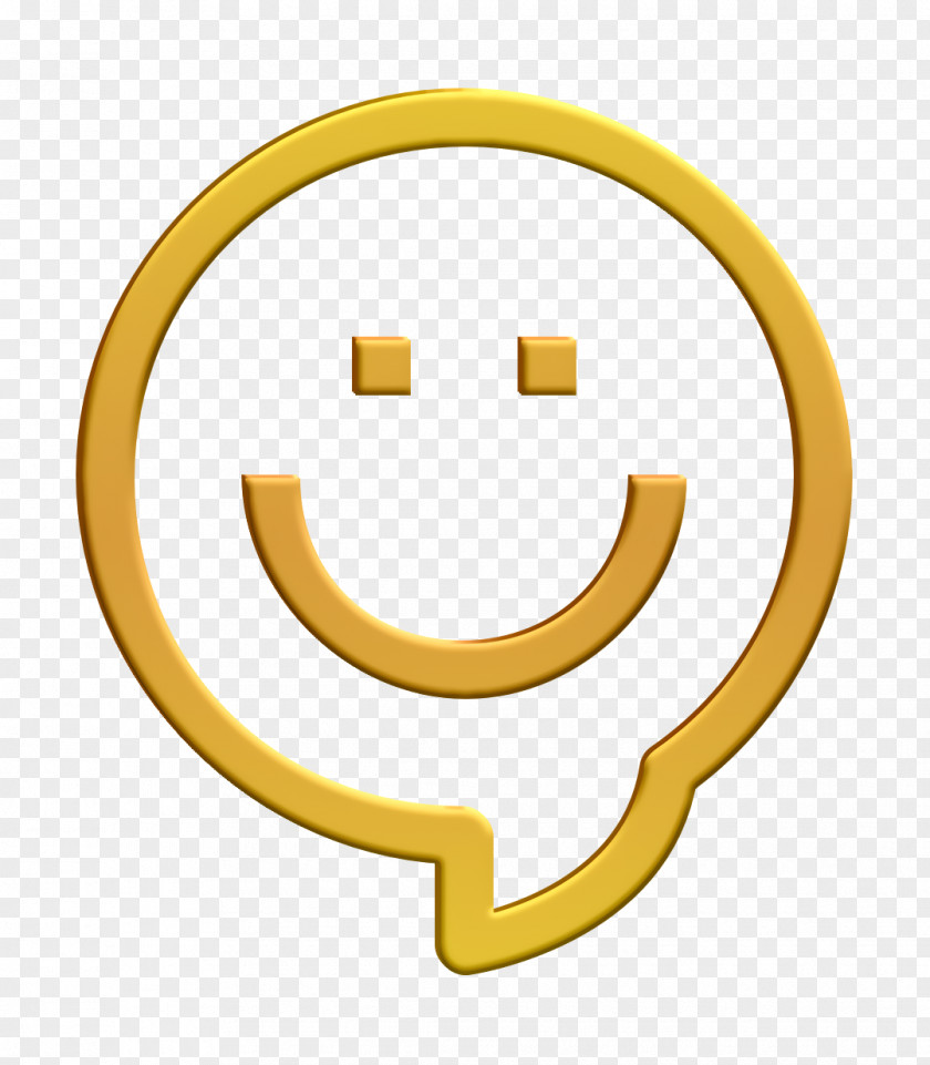 Symbol Yellow Bubble Icon Communication Conversation PNG