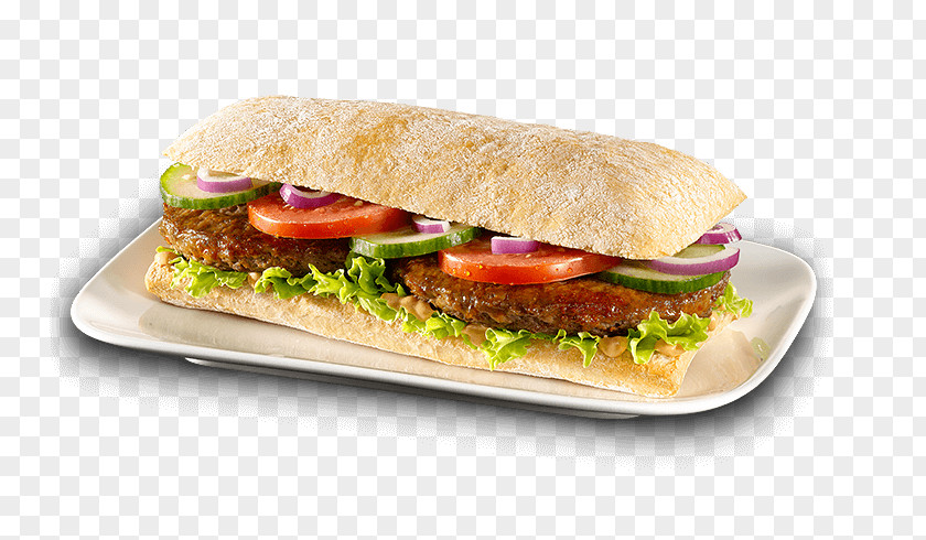 Ciabatta Burger Bánh Mì Submarine Sandwich Ham And Cheese Fast Food PNG