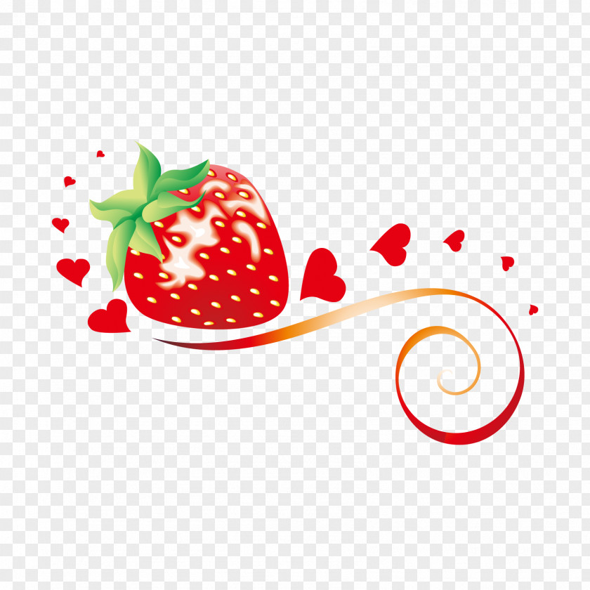 Cute Strawberry Vector Graphics Image Illustration Design PNG