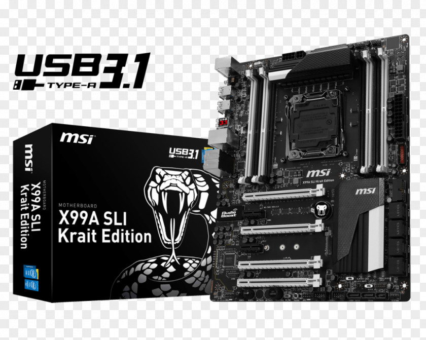 MSI X99A SLI LGA 2011 Motherboard X99S Plus Krait PNG