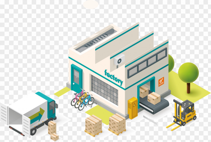 Building Vector Graphics Illustration Royalty-free Factory Clip Art PNG