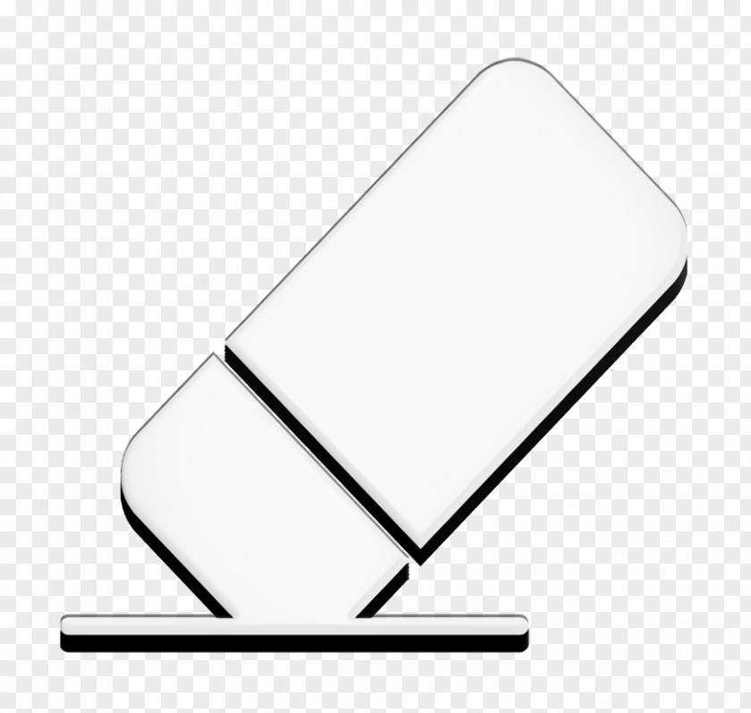 Eraser Icon Clean Graphic Design PNG