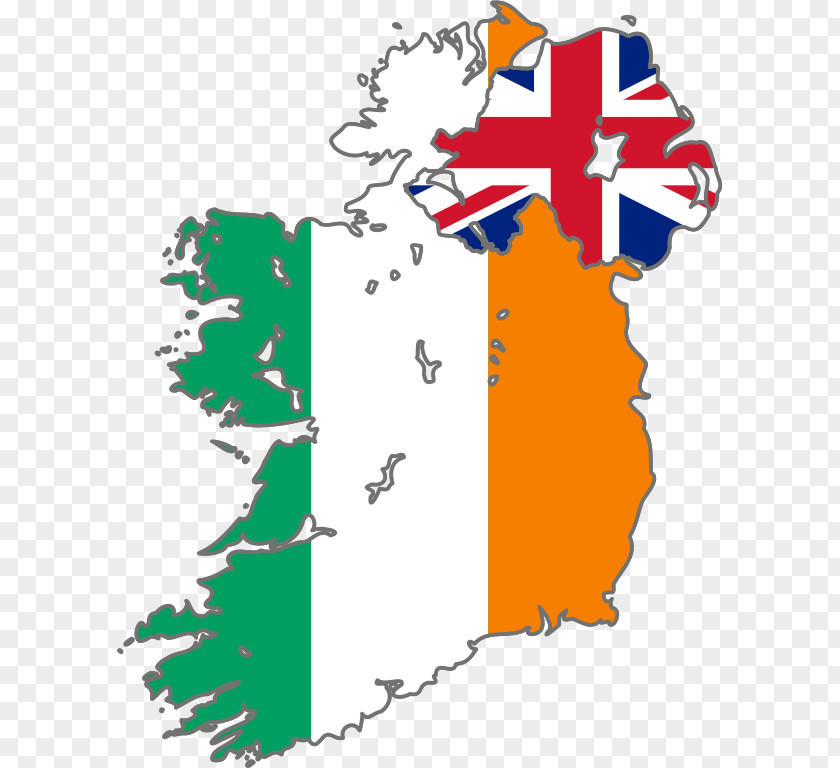 Ireland Northern Map Flag Of PNG