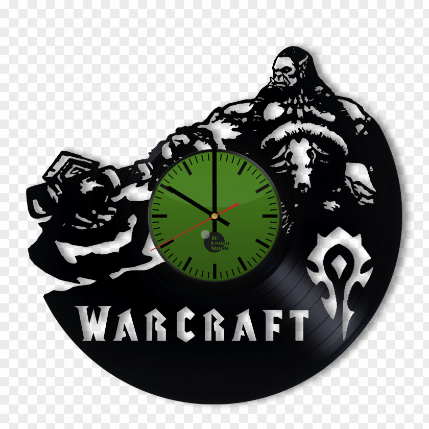 Large Vintage Wall Clock Durotan World Of Warcraft T-shirt Sticker PNG