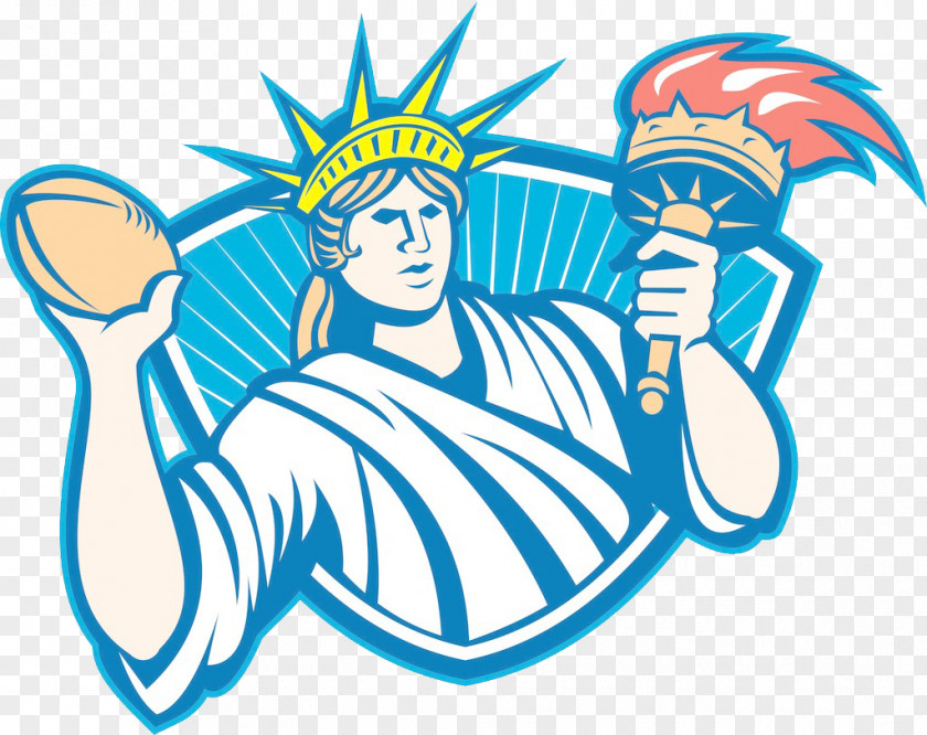 Statue Of Liberty American Football Royalty-free Illustration PNG
