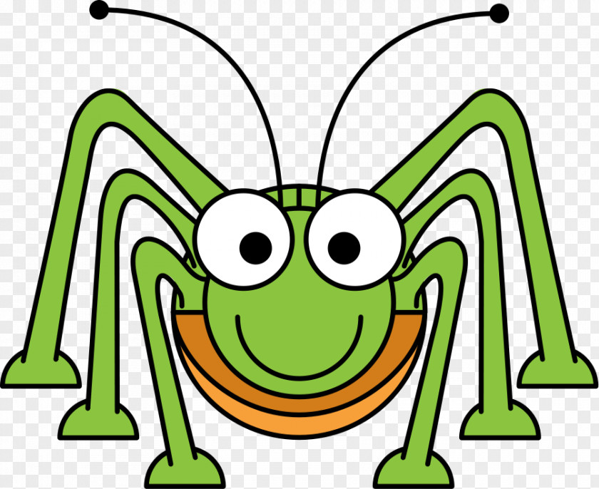 Cartoon Grasshopper Clip Art PNG