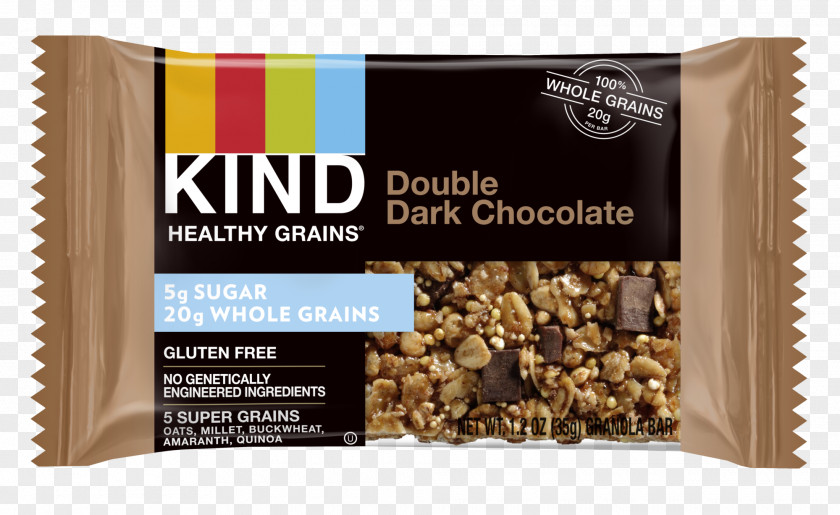Dark Chocolate Bar Kind Whole Grain Chip Granola PNG