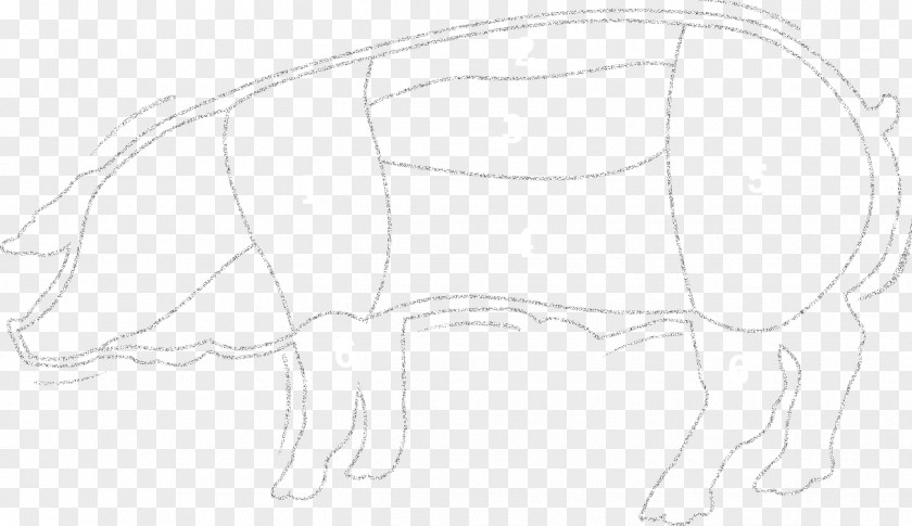Ham Cutlet Figure Drawing Line Art Cartoon Sketch PNG