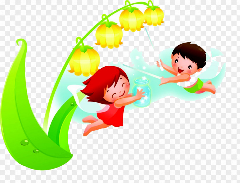 Lily Of The Valley Cartoon Child Illustration PNG