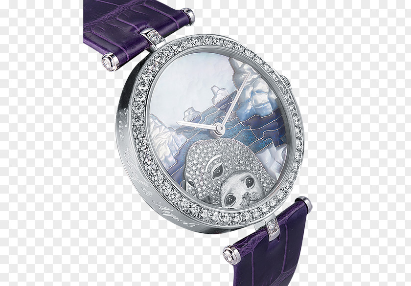 Van Cleef Watch Strap Bling-bling PNG