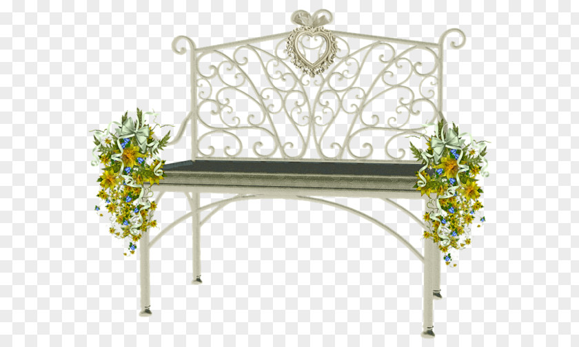 Bench In The Park Table Chair PNG