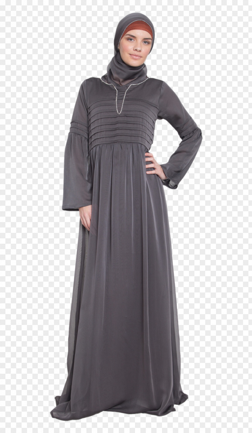 Dress Abaya Maxi Hijab Islamic Fashion PNG