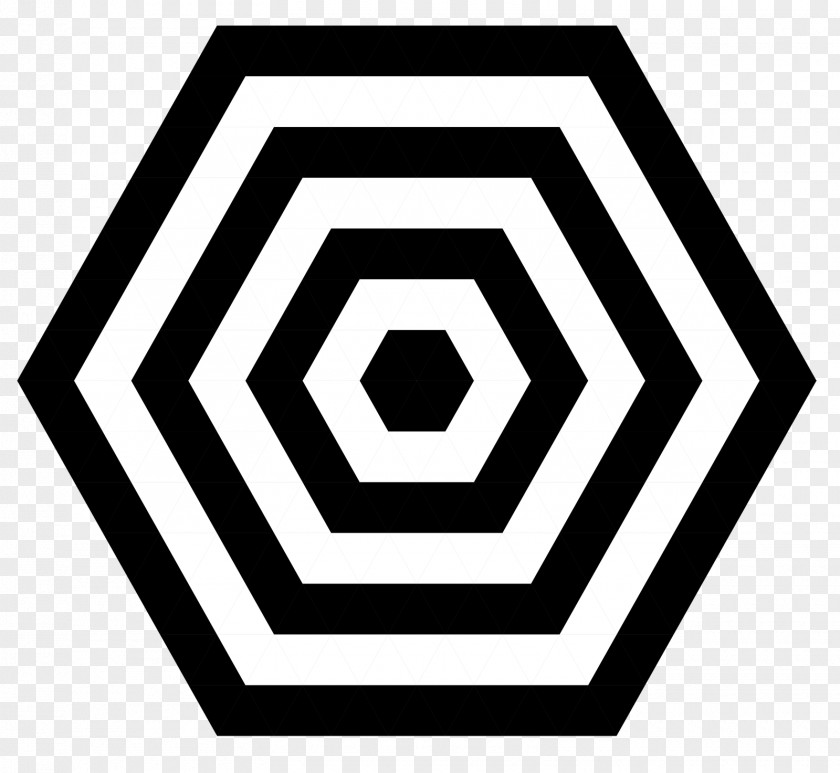 Target Shooter Shield Hexagon Shape Euclidean Vector Clip Art PNG