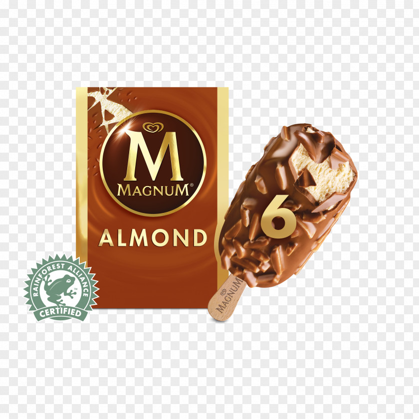 Almonds Chocolate Ice Cream Magnum Milk PNG