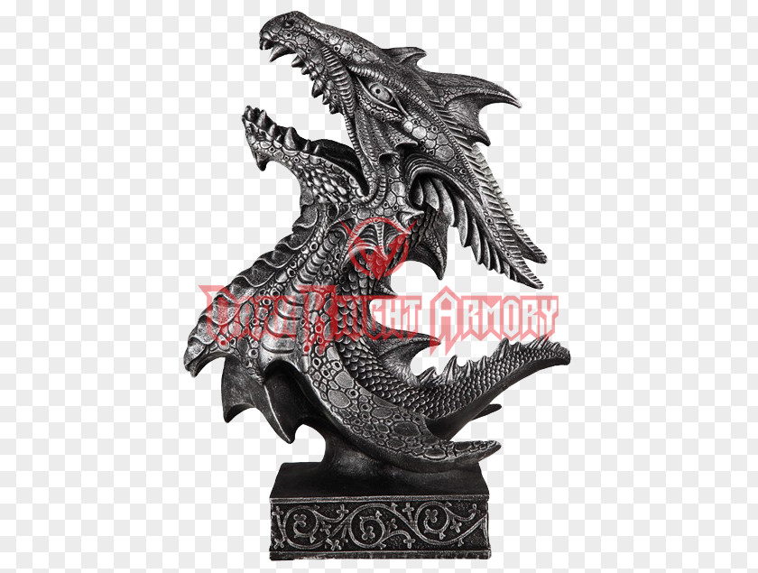 Dragon Bust Figurine Sculpture Statue PNG