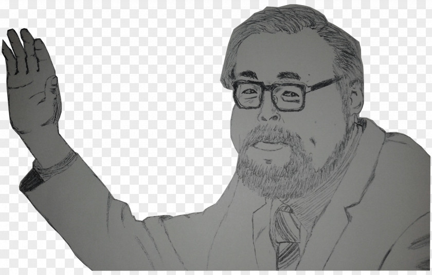 Hayao Miyazaki Thumb Drawing PNG