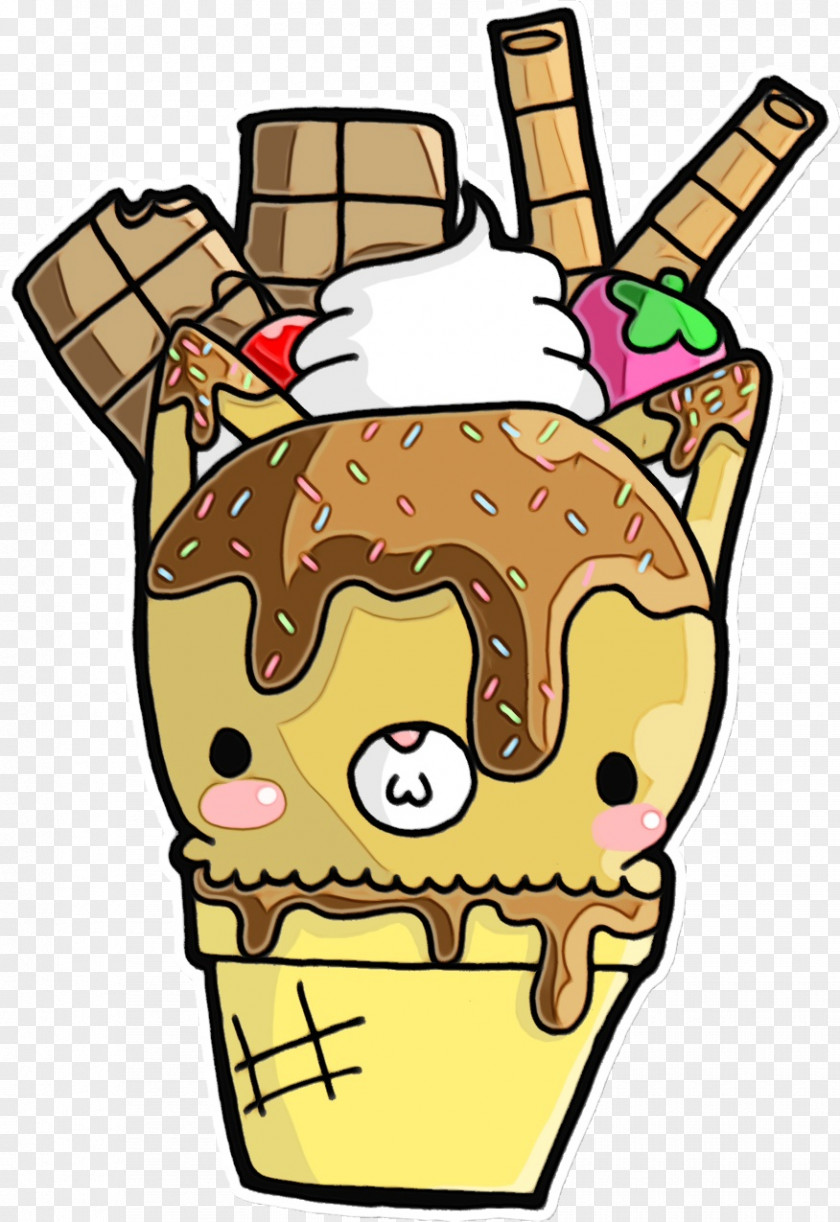 Milkshake Frozen Dessert Ice Cream Cone Background PNG