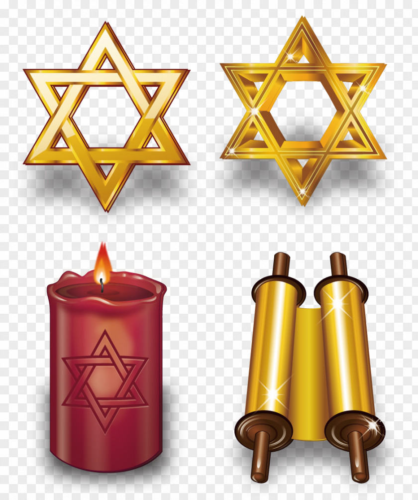 Vector Pentagram Candle Scroll Designer Cartoon PNG