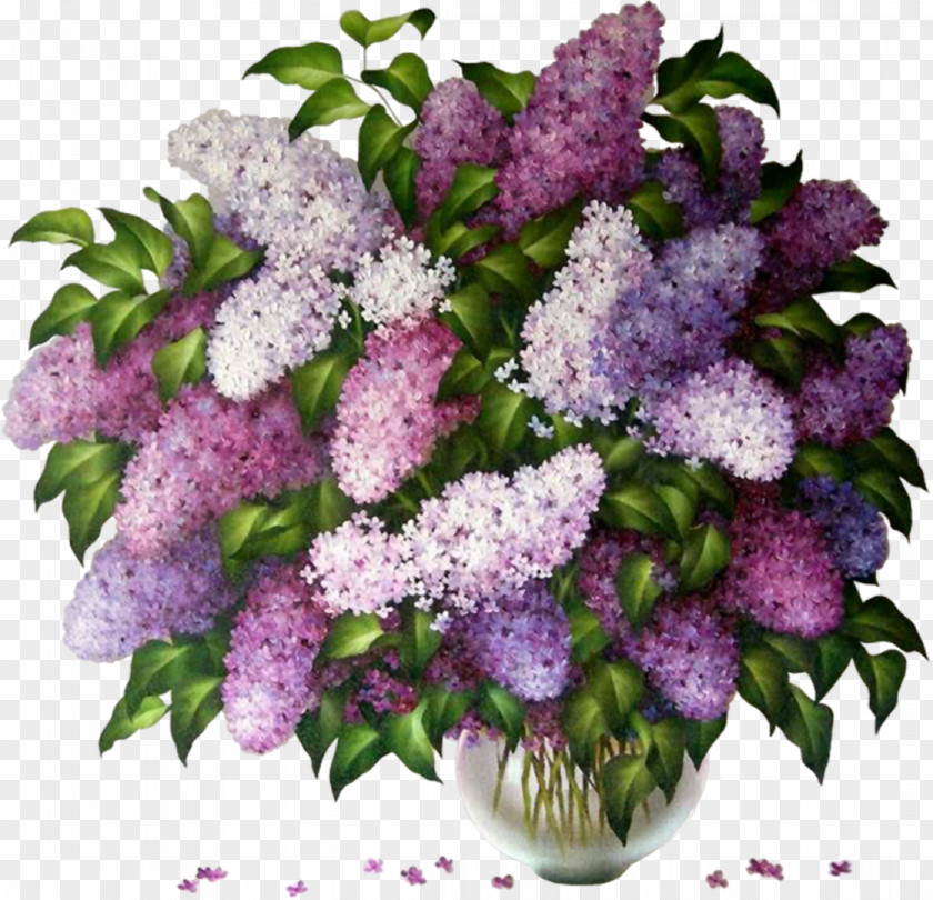 Lilac Blessing Painting Flower God PNG