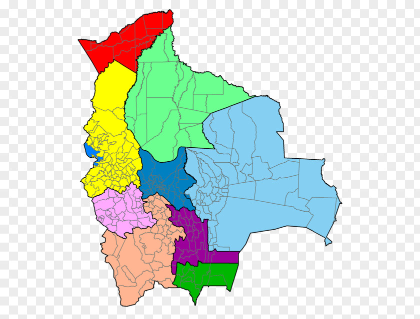 Map Santa Cruz De La Sierra Provinces Of Bolivia Geography PNG