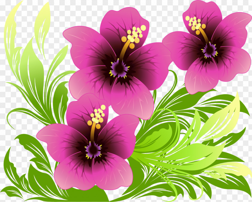 Spring Flowers Flower Purple Violet PNG