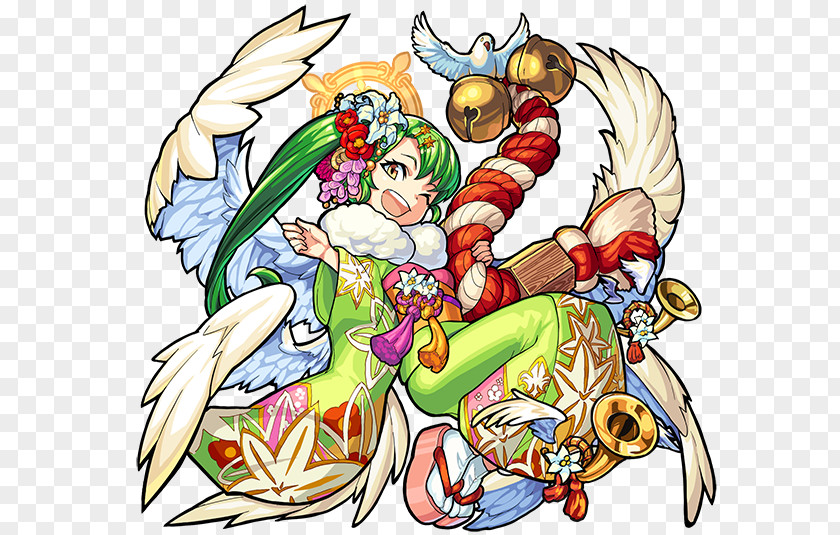 M And Ms Monster Strike Gabriel Lucifer Japanese New Year Christmas Holiday Season PNG