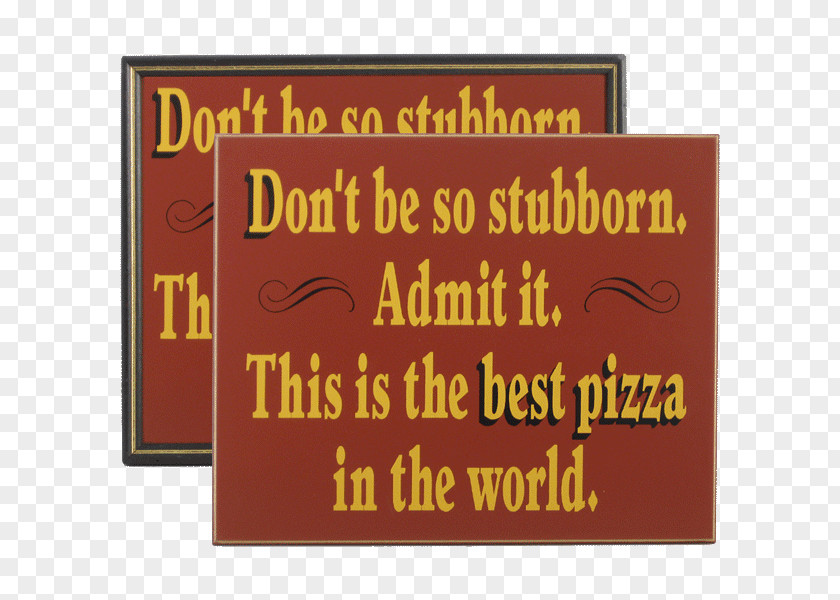 Pizza Stubborn & Subs Oak Saying Barrel PNG