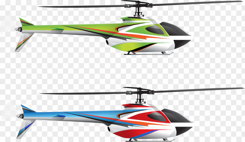Vector Hand-painted Helicopter Rotor Airplane PNG