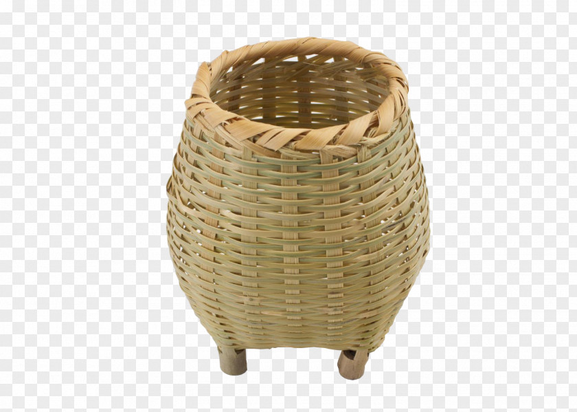 Bamboo Fishing Basket Bamboe PNG