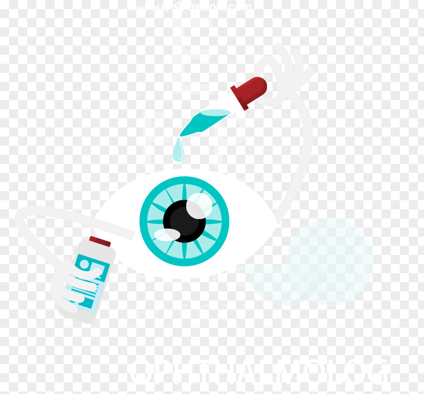 Cartoon Eye Drop Medicine Design Vector Material Dry Syndrome Ophthalmology PNG