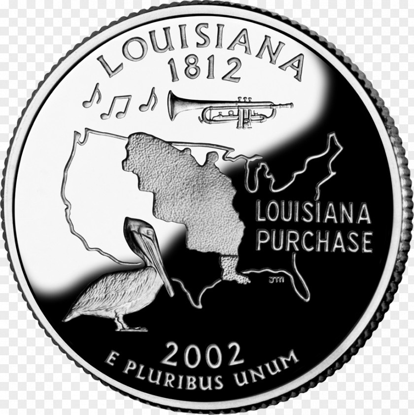 Coin Louisiana 50 State Quarters United States Mint PNG