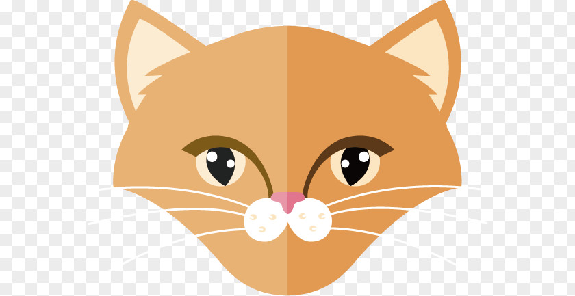 Flat Cat Kitten Whiskers PNG
